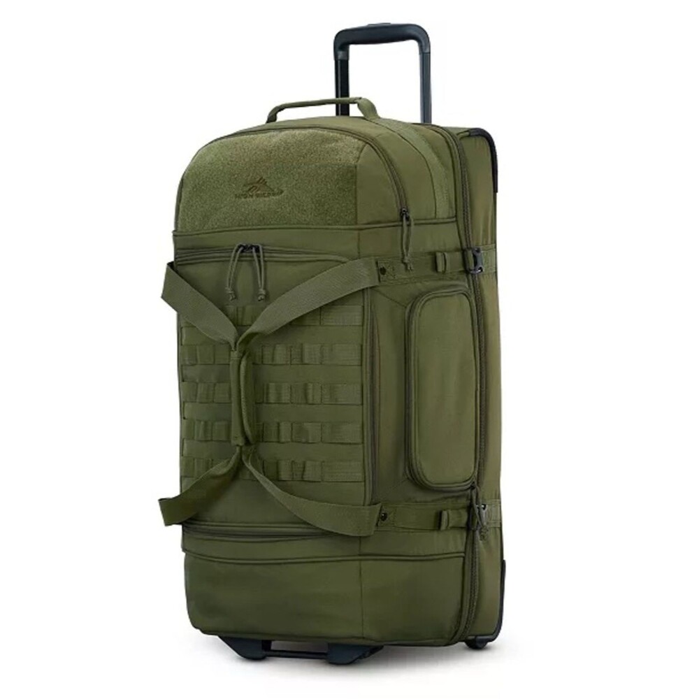 High Sierra Pathsetter 32" Large Wheeled Duffel Olive Rolling Duffle luggage 🏖️